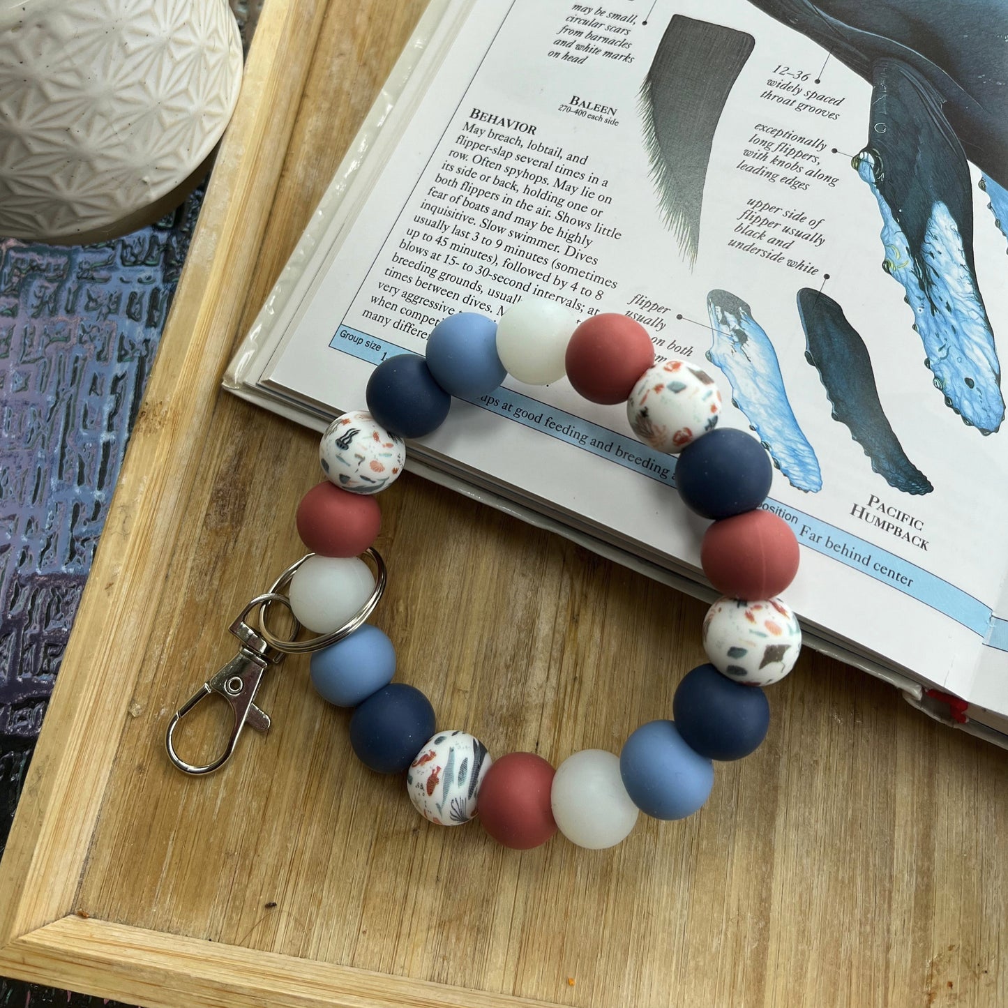 Deep Sea Beaded Wristlet