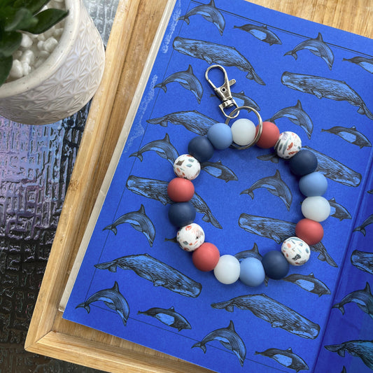 Deep Sea Beaded Wristlet