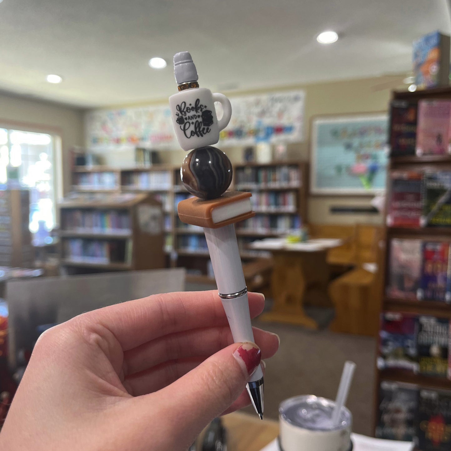 Books & Coffee Pen