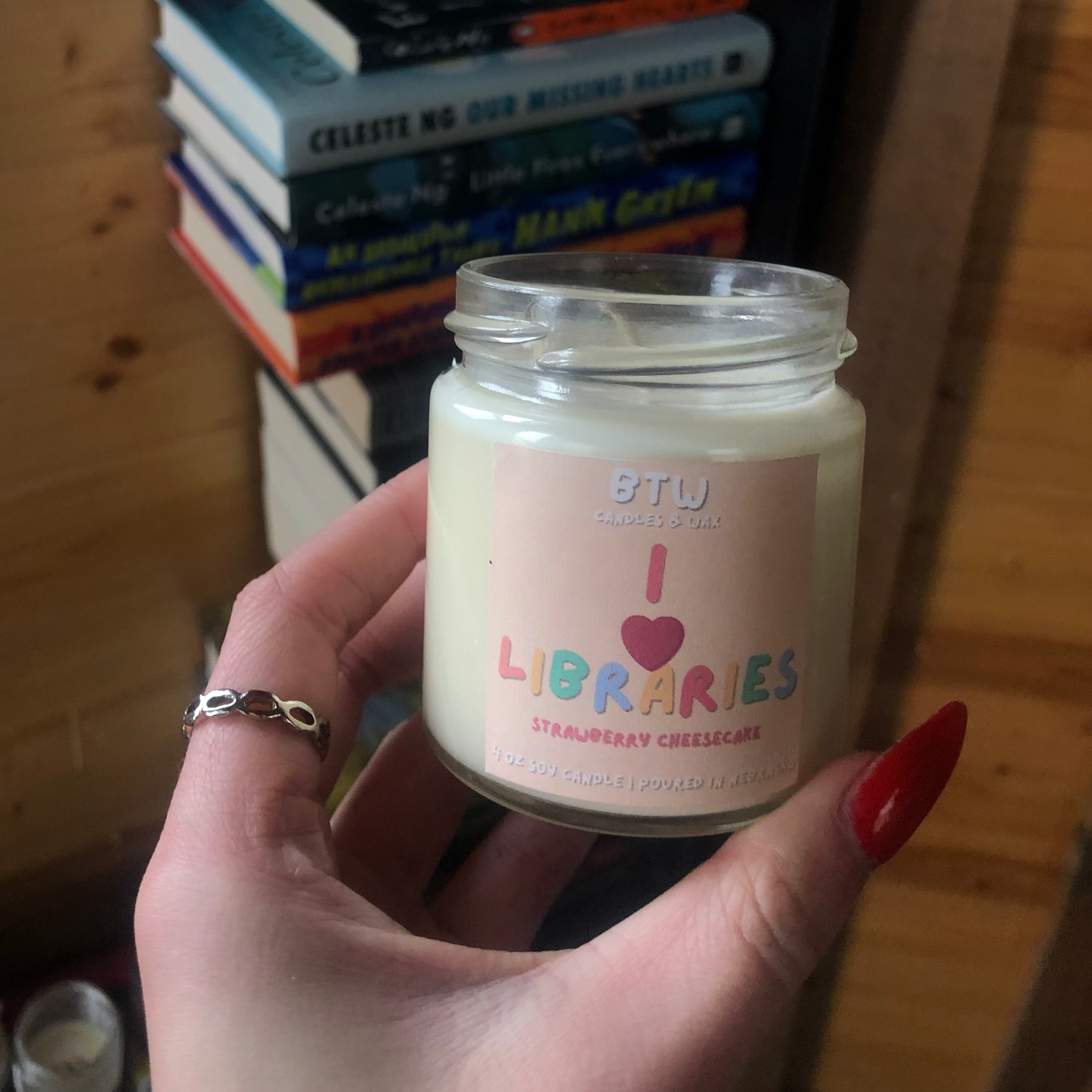 I <3 Libraries | strawberry cheesecake