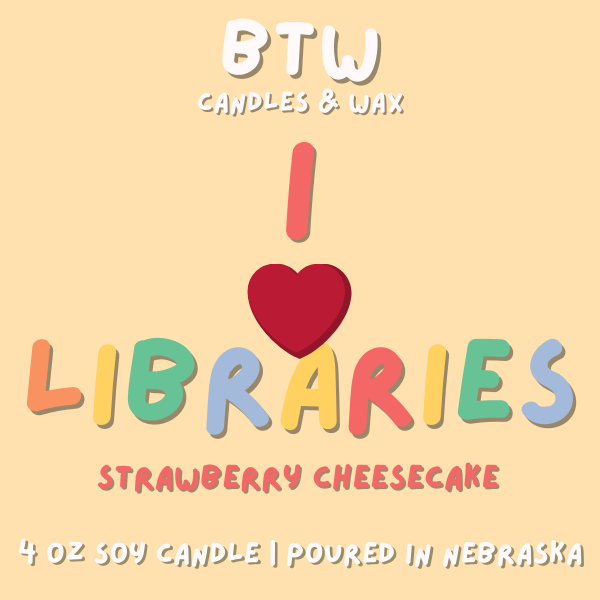 I <3 Libraries | strawberry cheesecake